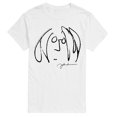 thumbnail image 1 of John Lennon - Line Drawing Short Sleeve Graphic T-Shirt, 1 of 4