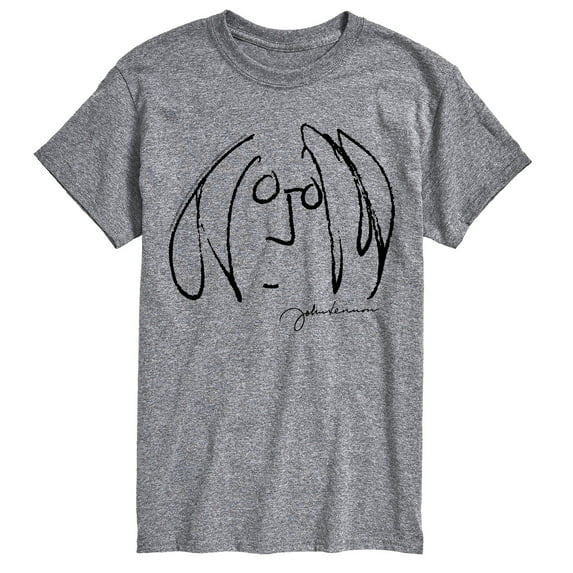 John Lennon - Line Drawing - Men's Short Sleeve Graphic T-Shirt