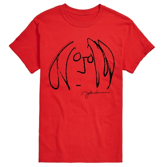 John Lennon - Line Drawing - Men's Short Sleeve Graphic T-Shirt