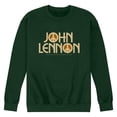 thumbnail image 1 of John Lennon - Peace Logo - Men's Long Sleeve Crew Fleece Sweatshirt, 1 of 3