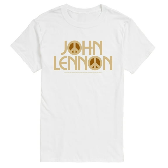 John Lennon - Peace Logo - Men's Short Sleeve Graphic T-Shirt