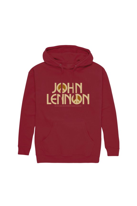 - Peace Logo - Mens Long Sleeve Fleece Pullover Hoodie