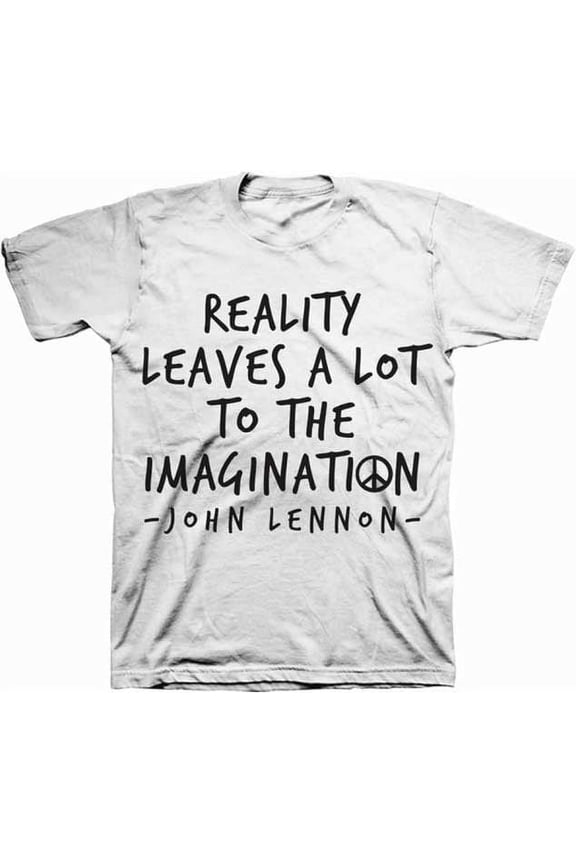 John Lennon Reality Imagination Adult T-Shirt