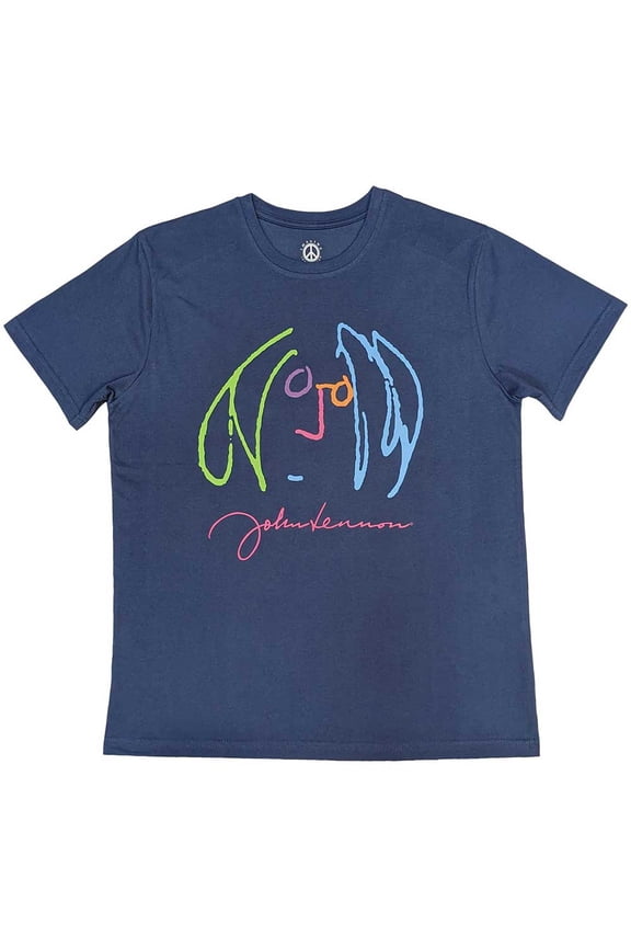 John Lennon Unisex T-Shirt: Self Portrait Full Colour (Medium)