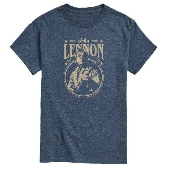 John Lennon - Vintage Guitar - Men's Short Sleeve Graphic T-Shirt
