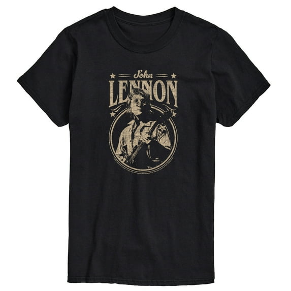 John Lennon - Vintage Guitar - Men's Short Sleeve Graphic T-Shirt