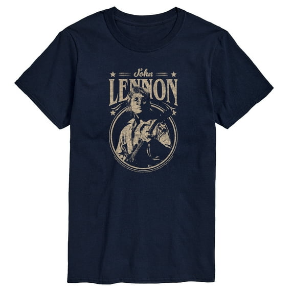 John Lennon - Vintage Guitar - Men's Short Sleeve Graphic T-Shirt