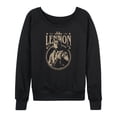 thumbnail image 1 of John Lennon - Vintage Guitar - Women's French Terry Long Sleeve Shirt, 1 of 4