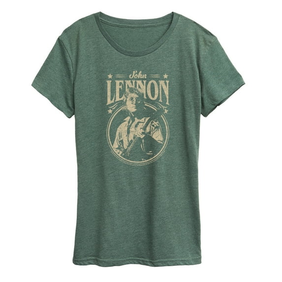 John Lennon - Vintage Guitar - Women's Short Sleeve Graphic T-Shirt