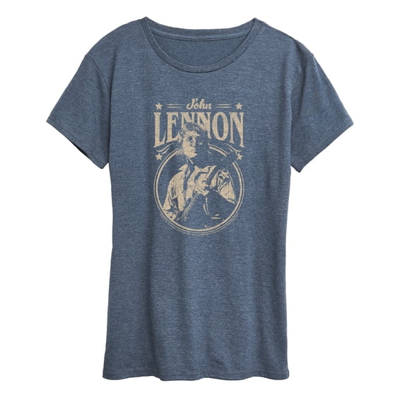 John Lennon - Vintage Guitar - Women's Short Sleeve Graphic T-Shirt