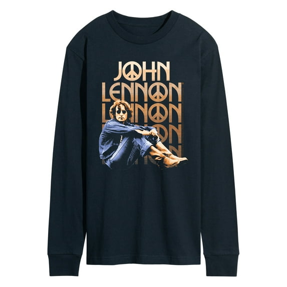 John Lennon - Vintage Look - Men's Long Sleeve Graphic T-Shirt