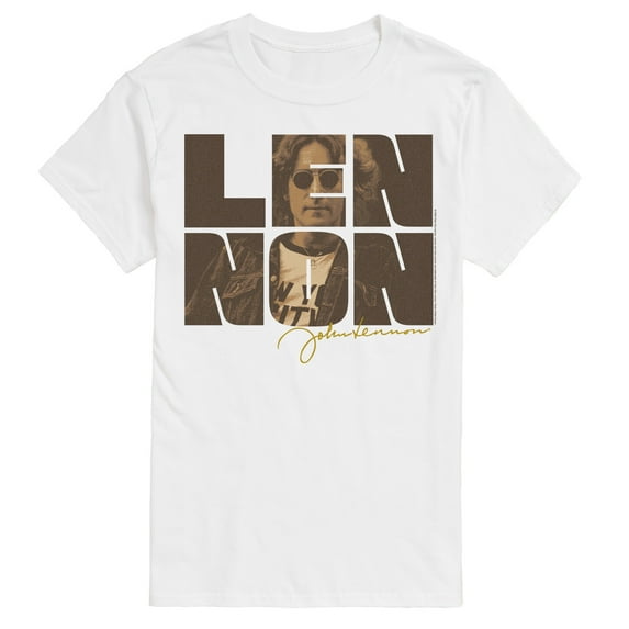 John Lennon - Vintage Photo - Men's Short Sleeve Graphic T-Shirt