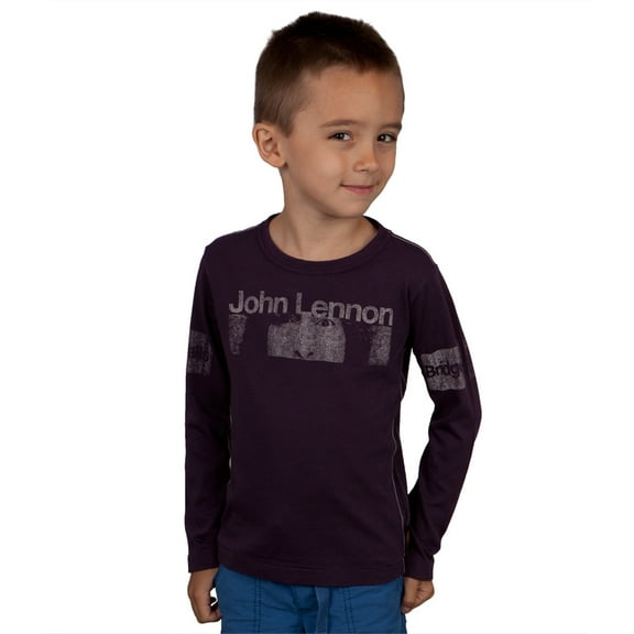 John Lennon - Vintage Portrait Youth Premium Long Sleeve T-Shirt - Juvy 7/8