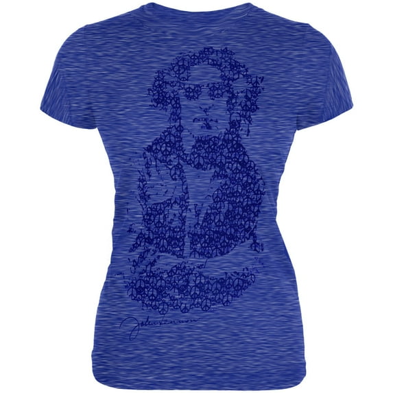 John Lennon Women's Juniors Peace Short Sleeve T Shirt