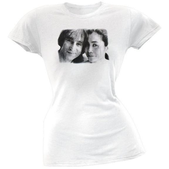 John Lennon Women's Juniors Photo Booth Short Sleeve T Shirt
