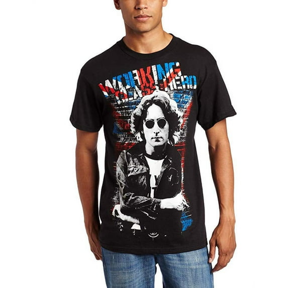 John Lennon Working Class Hero Men's T-Shirt Black