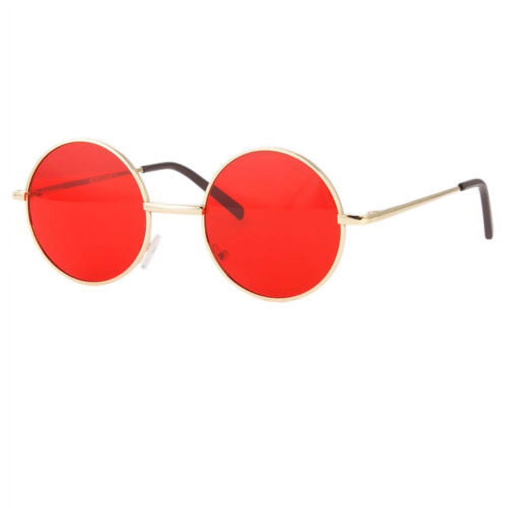 Weewooday 30 pares de lentes de sol redondos hippie de colores retro, gafas  hippie de los años 60 y 70, lentes de sol de moda con marco de metal