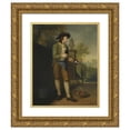 thumbnail image 1 of John Lewis 15x17 Gold Ornate Wood Frame and Double Matted Museum Art Print Titled - Country Pursuits, 1 of 4