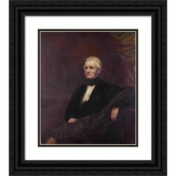 John Linnell 15x17 Black Ornate Wood Framed Double Matted Museum Art Print Titled - Henry Stephen Fox-Strangways, 3rd Earl of Ilchester