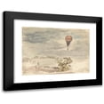 thumbnail image 1 of John Linnell 24x18 Black Modern Framed Museum Art Print Titled - Ascent of Balloon from Burlington House, Piccadilly, from the Window at Mr. B. Palmer's (After 1812), 1 of 5
