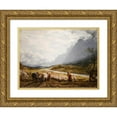 thumbnail image 1 of John Linnell 24x18 Gold Ornate Framed and Double Matted Museum Art Print Titled - The Cloud (1863), 1 of 4
