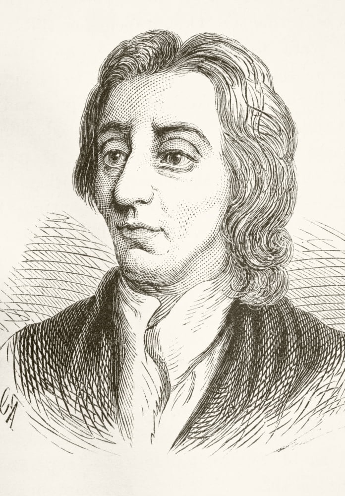 John Locke 1632 To 1704 English Philosopher From The National And Domestic History Of England By William Aubrey Published London Circa 1890 Canvas Art - Ken Welsh Design Pics (24 x 34)
