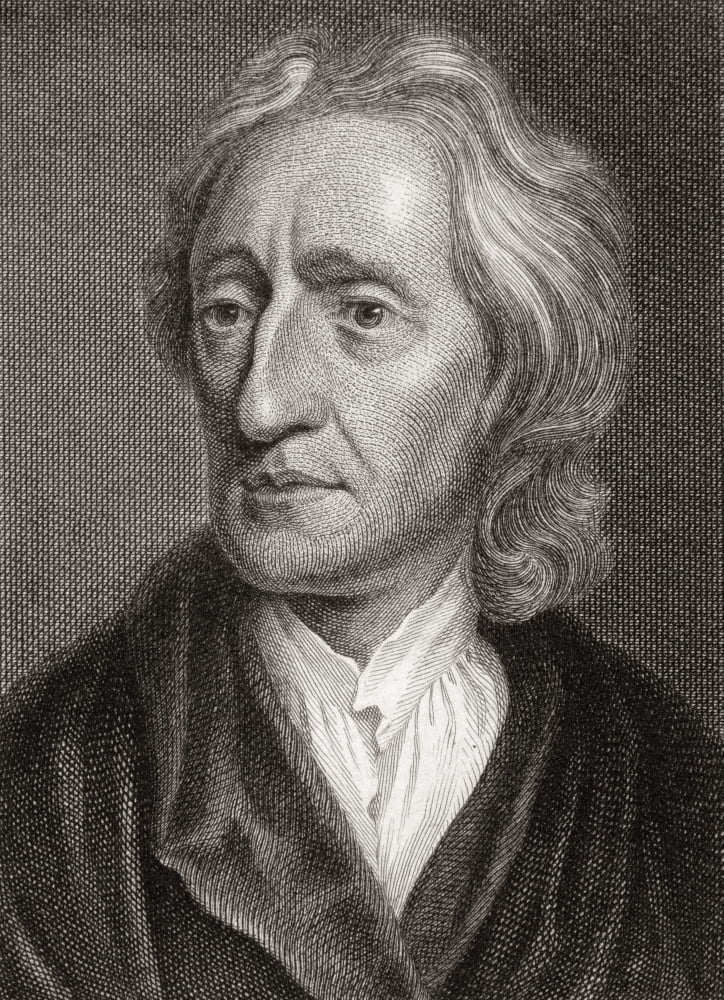 John Locke 1632 To 1704 English Philosopher Canvas Art - Ken Welsh Design Pics (24 x 34)