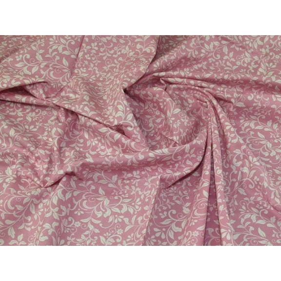 John Louden 100% Cotton Fabric Pink - per yard