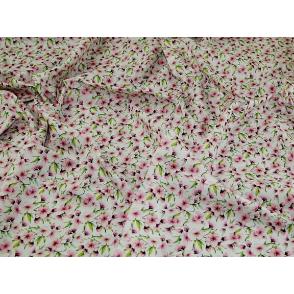 John Louden 100% Cotton Fabric Pink - per yard