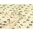 John Louden Cotton Jersey Stretch Knit Fabric Cream per yard