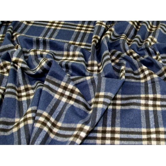 John Louden Wool Blend Coating Fabric Blue - per yard