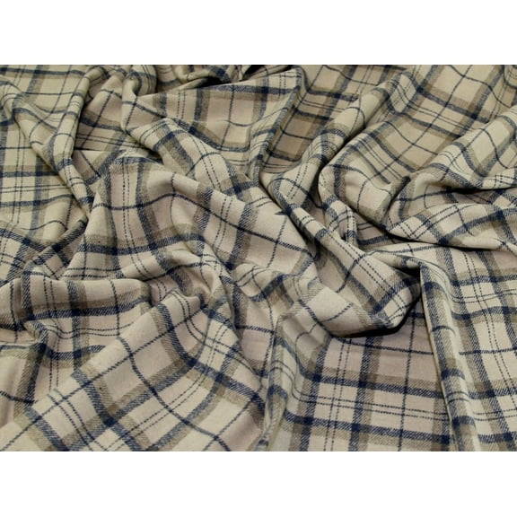 John Louden Wool Blend Coating Fabric Cream - per yard