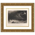 thumbnail image 1 of John Martin 14x12 Gold Ornate Wood Frame and Double Matted Museum Art Print Titled - The Opening of the Seventh Seal (C.1837), 1 of 4