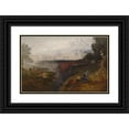 thumbnail image 1 of John Martin 18x13 Black Ornate Wood Framed Double Matted Museum Art Print Titled - The Last Judgement (Study) (1851 - 1853), 1 of 5
