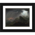 thumbnail image 1 of John Martin 18x15 Black Ornate Wood Framed Double Matted Museum Art Print Titled - Joshua Commanding the Sun to Stand Still (ca. 1840), 1 of 5