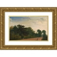 thumbnail image 1 of John Martin 24x17 Gold Ornate Framed and Double Matted Museum Art Print Titled - Kensington Gardens (1815), 1 of 4