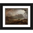 thumbnail image 1 of John Martin 24x18 Black Ornate Framed Double Matted Museum Art Print Titled: Macbeth, 1 of 5