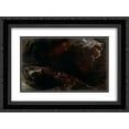 thumbnail image 1 of John Martin 2x Matted 24x18 Black Ornate Framed Art Print 'The Deluge', 1 of 2
