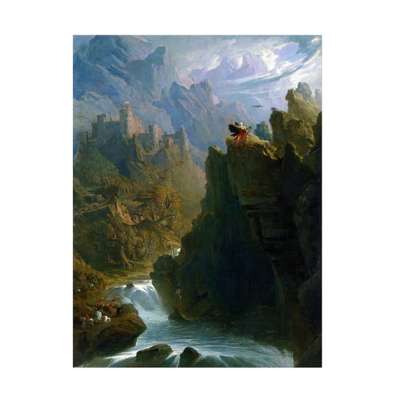 John Martin 'The Bard' Canvas Art