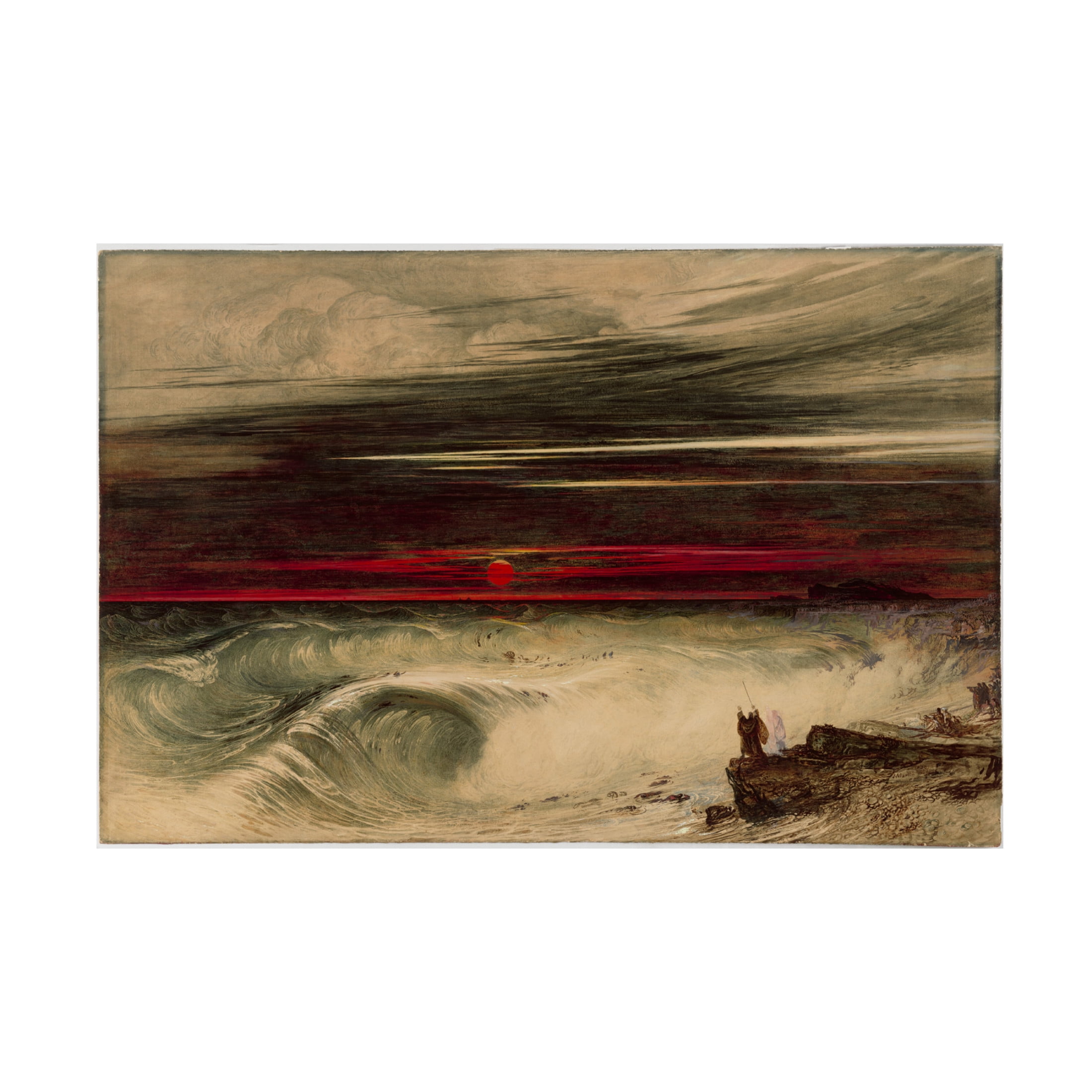 John Martin 'The Destruction of Pharaoh's Host, 1836' Canvas Art - 24 x 16 Inches