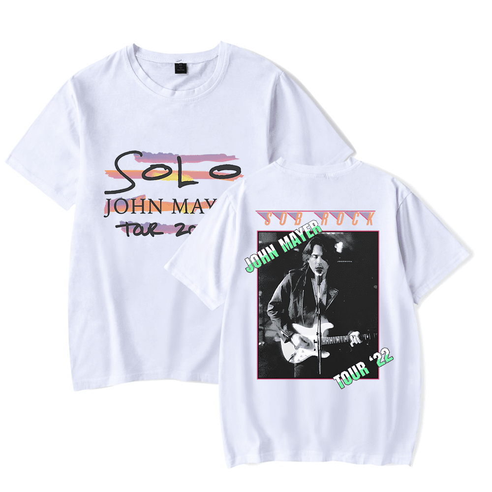 John Mayer Tour Merch T shirt New Print Short Sleeve Classic Tee Top