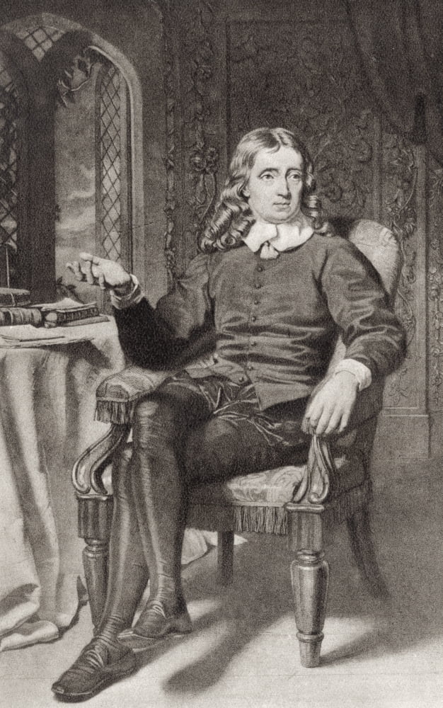 John Milton 1608 To 1674 English Poet Author Polemicist Puritan And Civil Servant After A Photogravure Print By John Faed C1890 From Miltons Poetical Works Canvas Art - Ken Welsh Design Pics (22 x 36