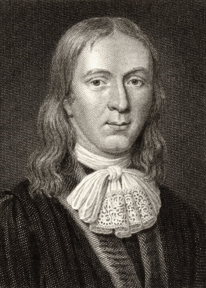 John Milton1608-1674 English Poet 19Th Century Print Engraved By Charles Pye From The Painting By C Janfsen Canvas Art - Ken Welsh Design Pics (12 x 18)