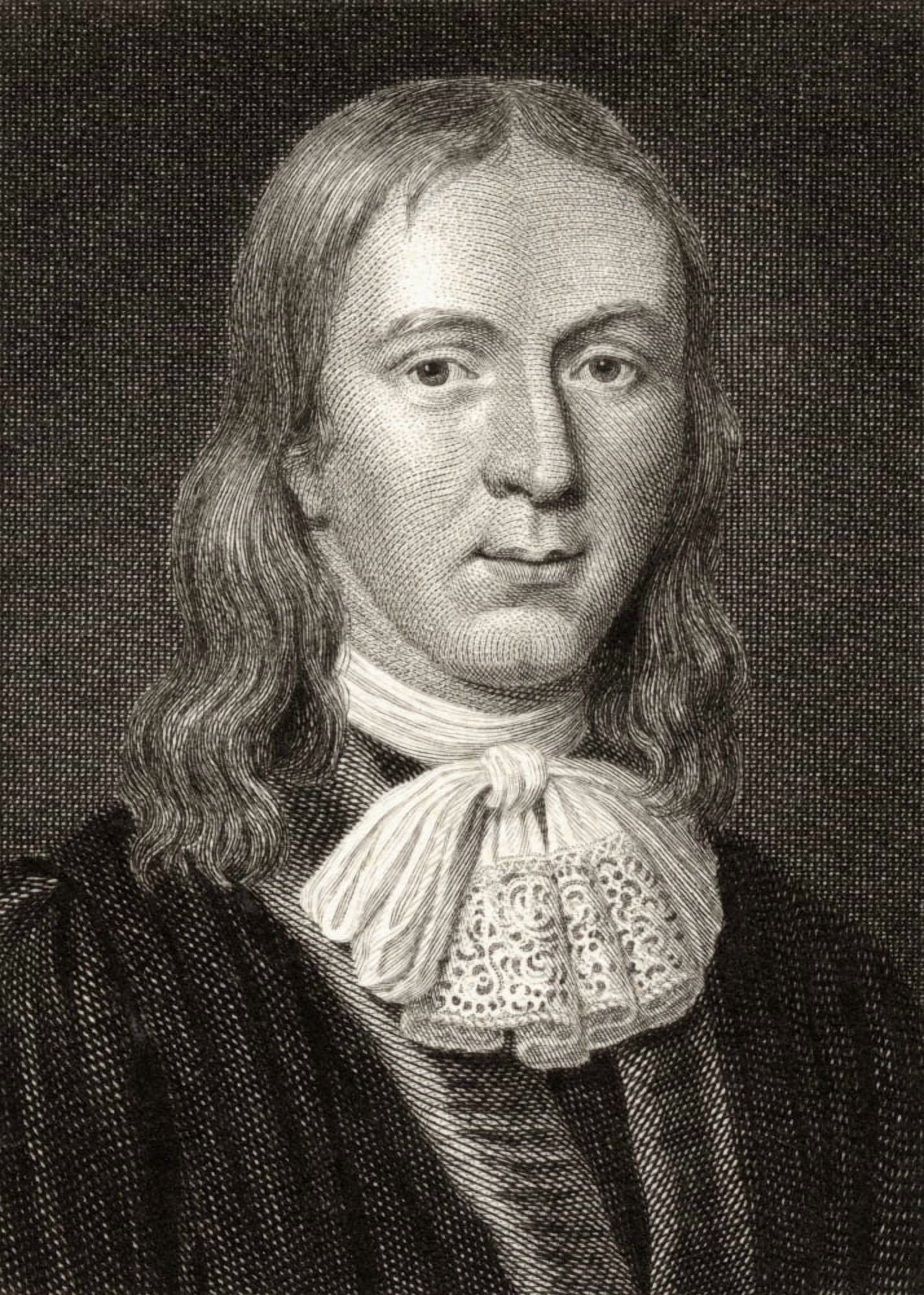 John Milton1608-1674 English Poet 19Th Century Print Engraved By Charles Pye From The Painting By C Janfsen Canvas Art - Ken Welsh Design Pics (24 x 36)