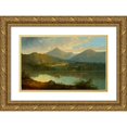 thumbnail image 1 of John Mix Stanley 18x12 Gold Ornate Wood Frame and Double Matted Museum Art Print Titled - Western Landscape (Between 1847 and 1849), 1 of 4