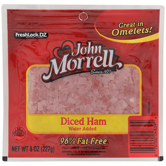 John Morrell Diced Ham 8 oz Resealable Package
