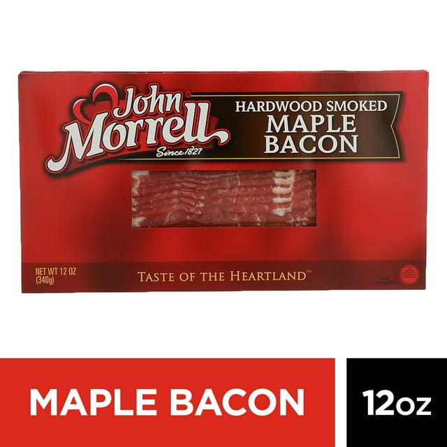 John Morrell Hardwood Smoked Maple Bacon, 12 oz
