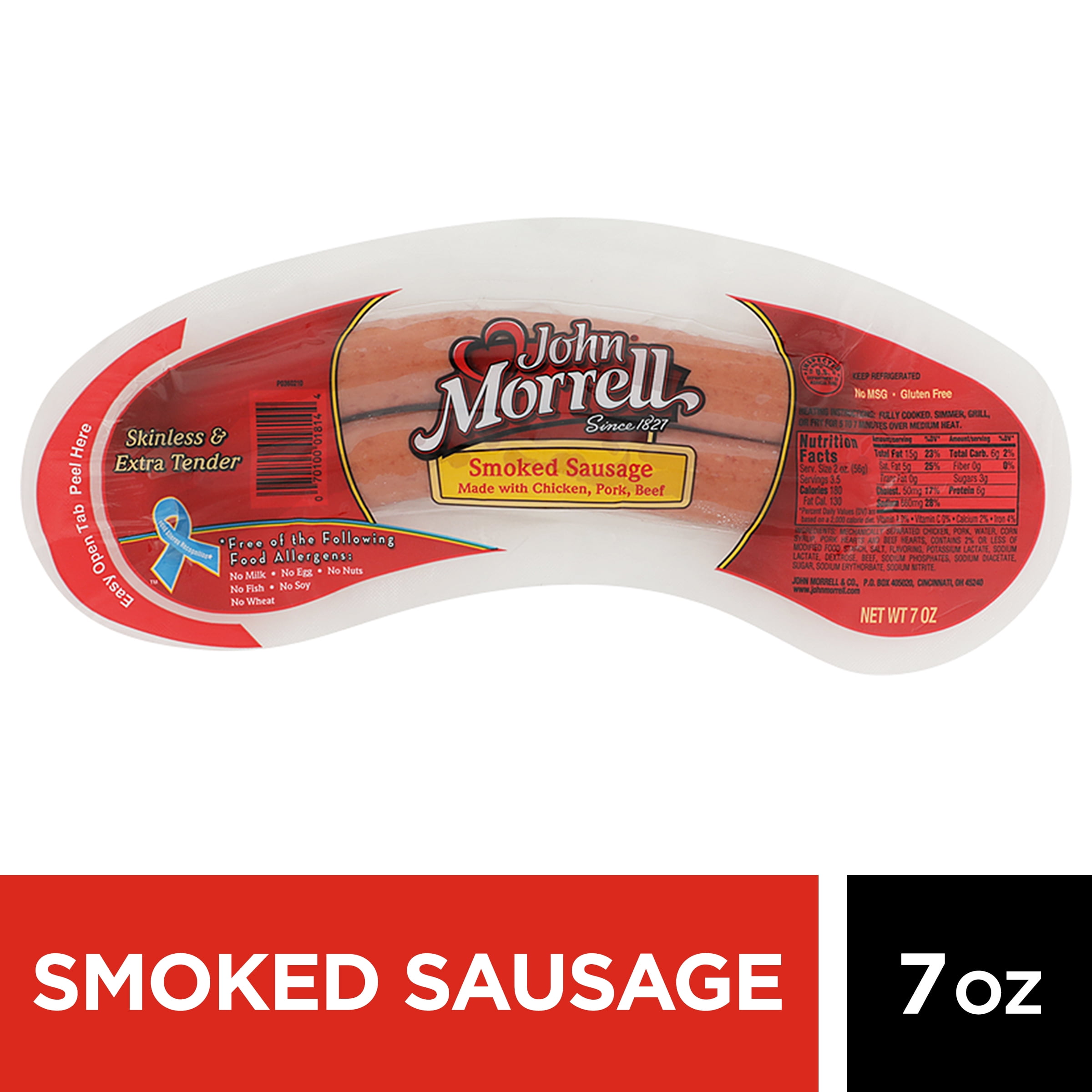 John Morrell Smoked Sausage, 7 oz