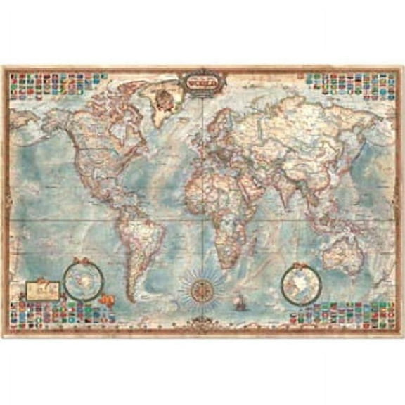 John N. Hansen, World Executive Map 4000 Piece Puzzle