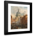 thumbnail image 1 of John O'connor 18x24 Black Modern Framed Museum Art Print Titled - Ludgate, Evening (1887), 1 of 5